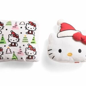 Hello Kitty Christmas Pillow Set - 18" Square & Head-Shaped Plush Pillows (2024)